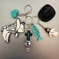 Western Jesus Keychain Set